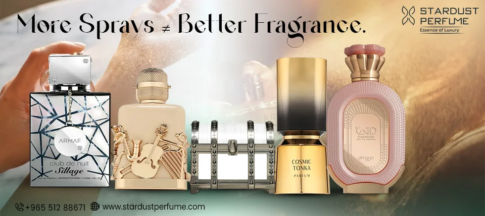 how many perfume sprays should I use